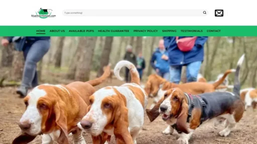 Scam Website Screenshot Bluemoonbasset.com