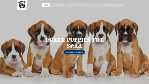 Scam Website Screenshot Brindleboxerpuppieshome.com