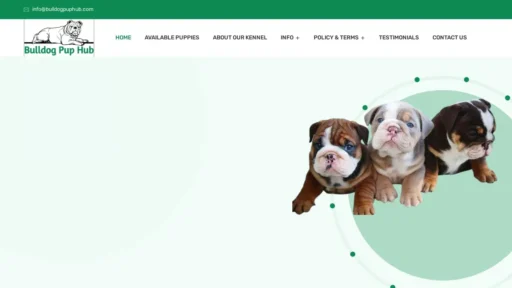 Scam Website Screenshot Bulldogpuphub.com