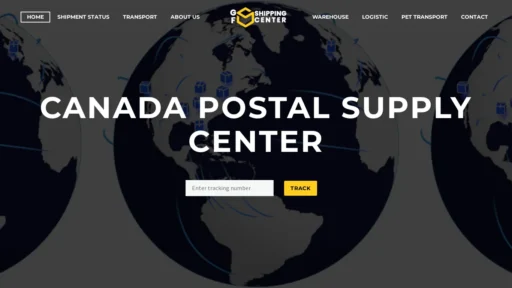 Scam Website Screenshot Canadapostalsupply.com