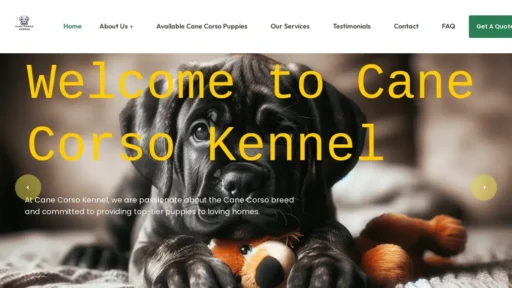 Scam Website Screenshot Canecorsokenne.com