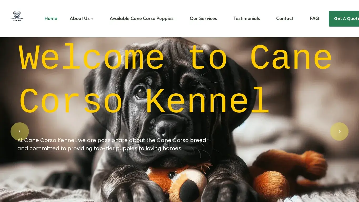is Cane Corso Kennel – Your Trusted Source for Quality Cane Corso Puppies legit? screenshot