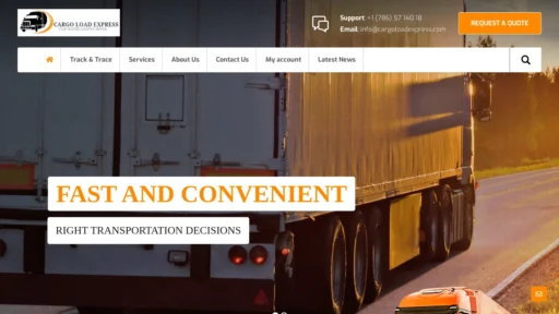 Scam Website Screenshot Cargoloadexpress.com