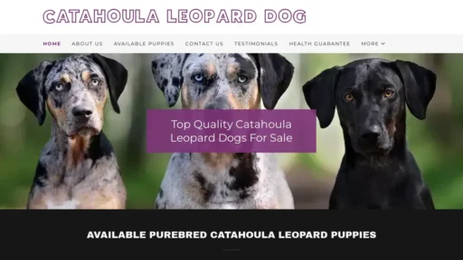 Scam Website Screenshot Catahoulaleopardsbreeders.com