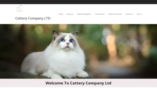 Scam Website Screenshot Catterycompanyltd.com