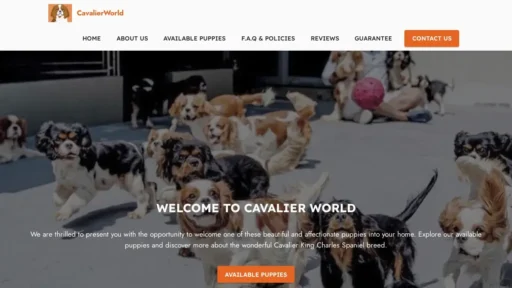 Scam Website Screenshot Cavaliersworld.com