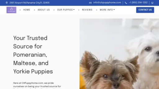Scam Website Screenshot Chpuppyhome.com