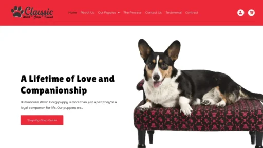 Scam Website Screenshot Classicwelshcorgikennels.com