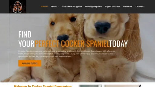 Scam Website Screenshot Cockerspanielcompanion.com