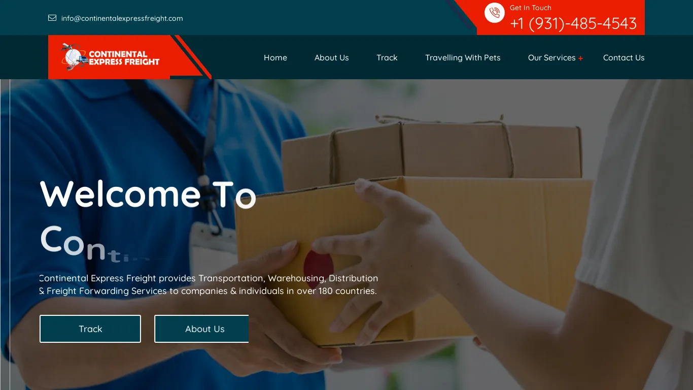 is Welcome | Shipping, Logistics, Warehousing, Distribution and Freight Services | Continental Express Freight legit? screenshot