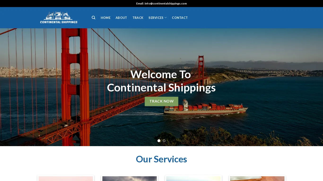 is continentalshippings.com legit? screenshot