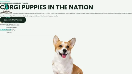 Scam Website Screenshot Corgivalleyfarm.com