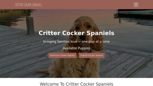 Scam Website Screenshot Crittercockerspaniels.com