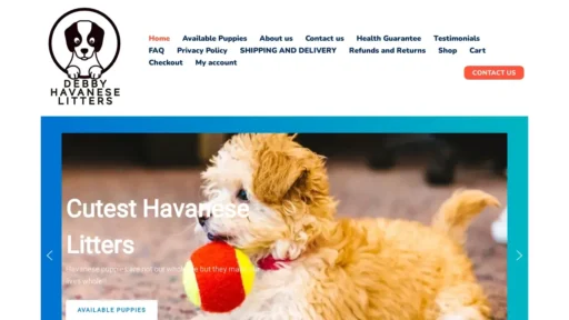 Scam Website Screenshot Cutesthavanese.com