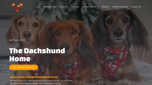 Scam Website Screenshot Dachshundhomme.com