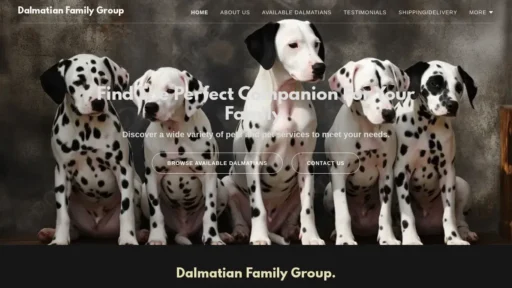Scam Website Screenshot Dalmatianfamilygroup.com