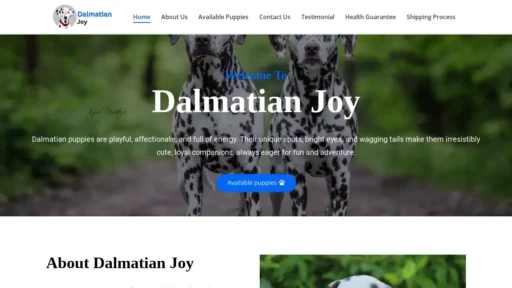 Scam Website Screenshot Dalmatianjoy.com