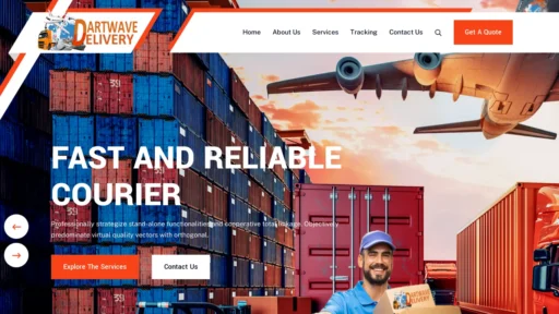 Scam Website Screenshot Dartwavedelivery.com