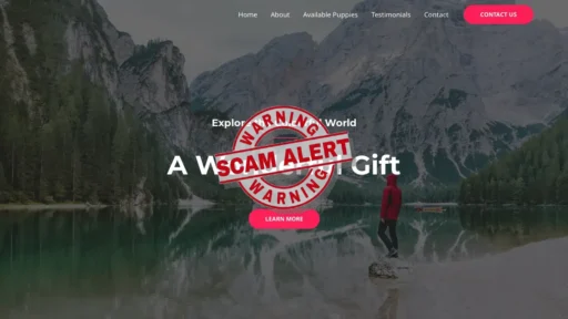 Scam Website Screenshot Daxxbully.com