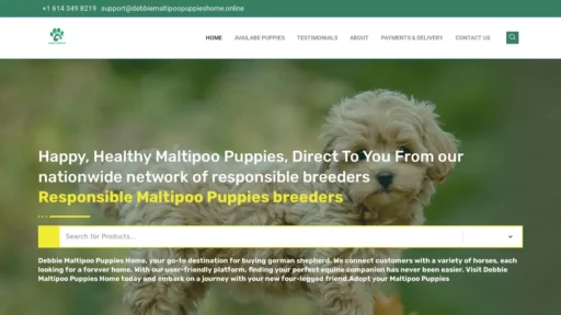 Scam Website Screenshot Debbiemaltipoopuppieshome.online
