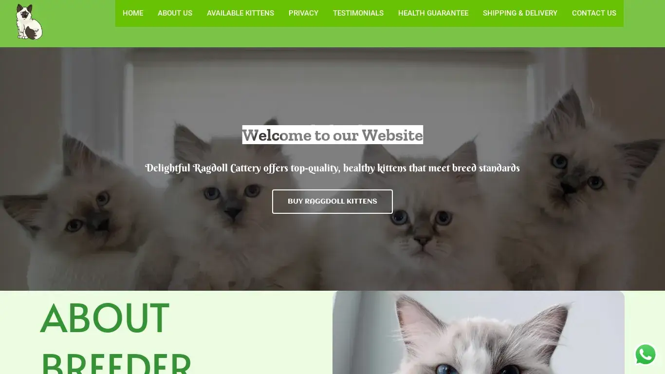 is Delightful Ragdoll Cattery – Ragdoll Kitten For sale legit? screenshot