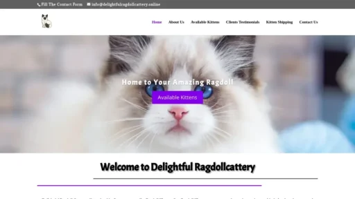 Scam Website Screenshot Delightfulragdollcattery.online