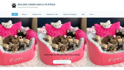 Scam Website Screenshot Delishchihuahuas.com