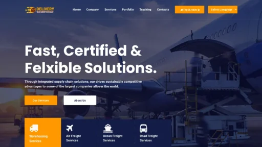 Scam Website Screenshot Deliveryxpressworld.com
