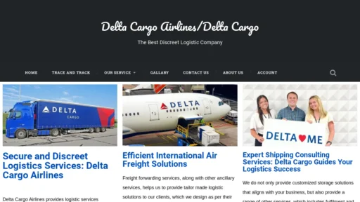Scam Website Screenshot Deltaairlinescargo.com