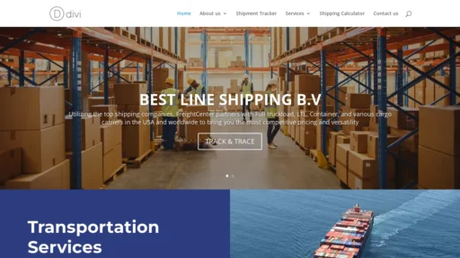 Scam Website Screenshot Deltacourrierlogistics.com