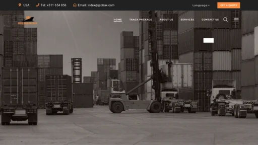 Scam Website Screenshot Deltaglobalshipping.com
