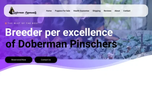 Scam Website Screenshot Dobermancommunity.com