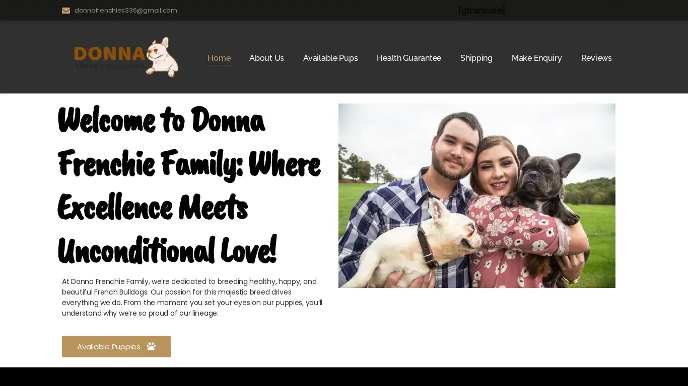 is Donna Frenchie Family – bulldog pups for sale| Bulldog pups for rehoming | Bulldog puppies legit? screenshot