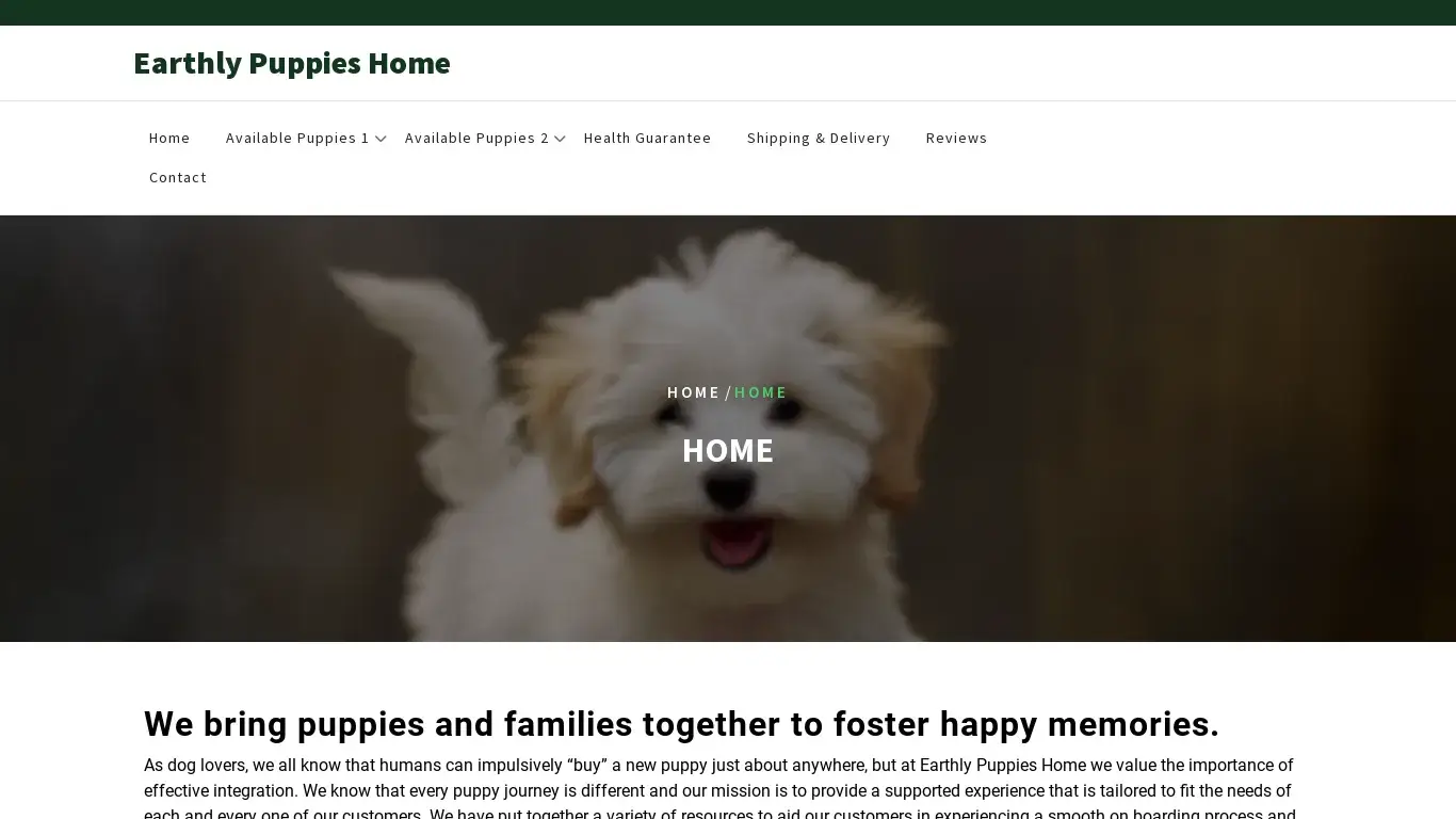 is Earthly Puppies Home legit? screenshot
