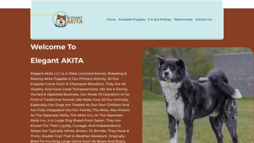 Scam Website Screenshot Elegantakita.com
