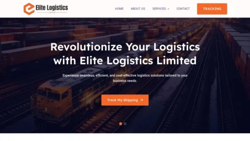 Scam Website Screenshot Elitepulselogistics.com