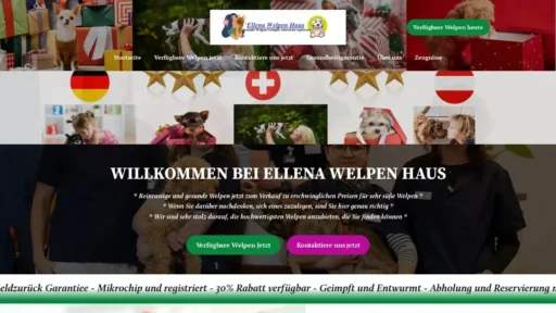 Scam Website Screenshot Ellenawelpenhaus.com