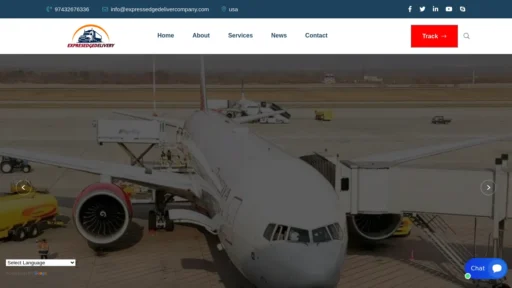 Scam Website Screenshot Expressedgedelivercompany.com