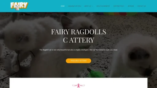 Scam Website Screenshot Fairyragdollcattery.com