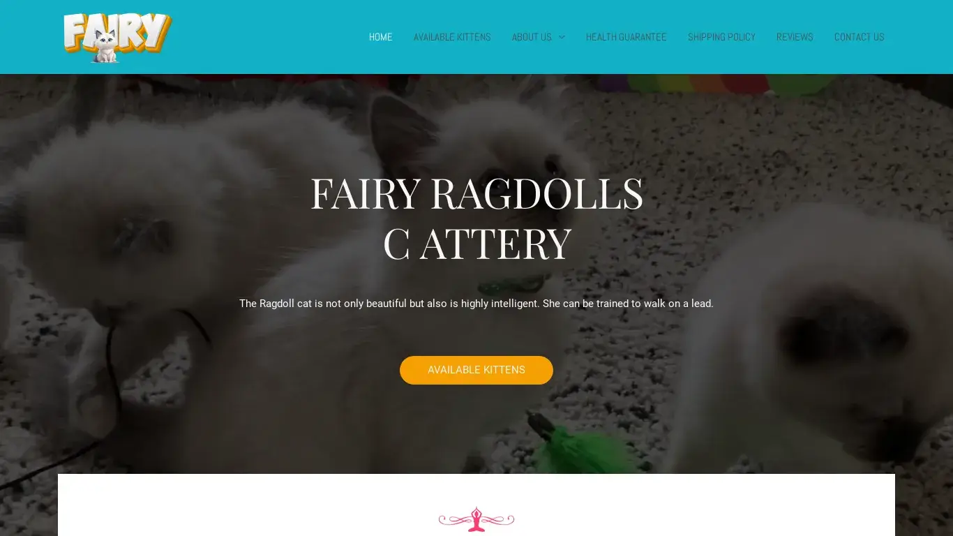 is Fairy Ragdolls Cattery – We are passionate about breeding top-quality cats that are both beautiful and affectionate and we specialize in modern type Ragdoll kittens. legit? screenshot