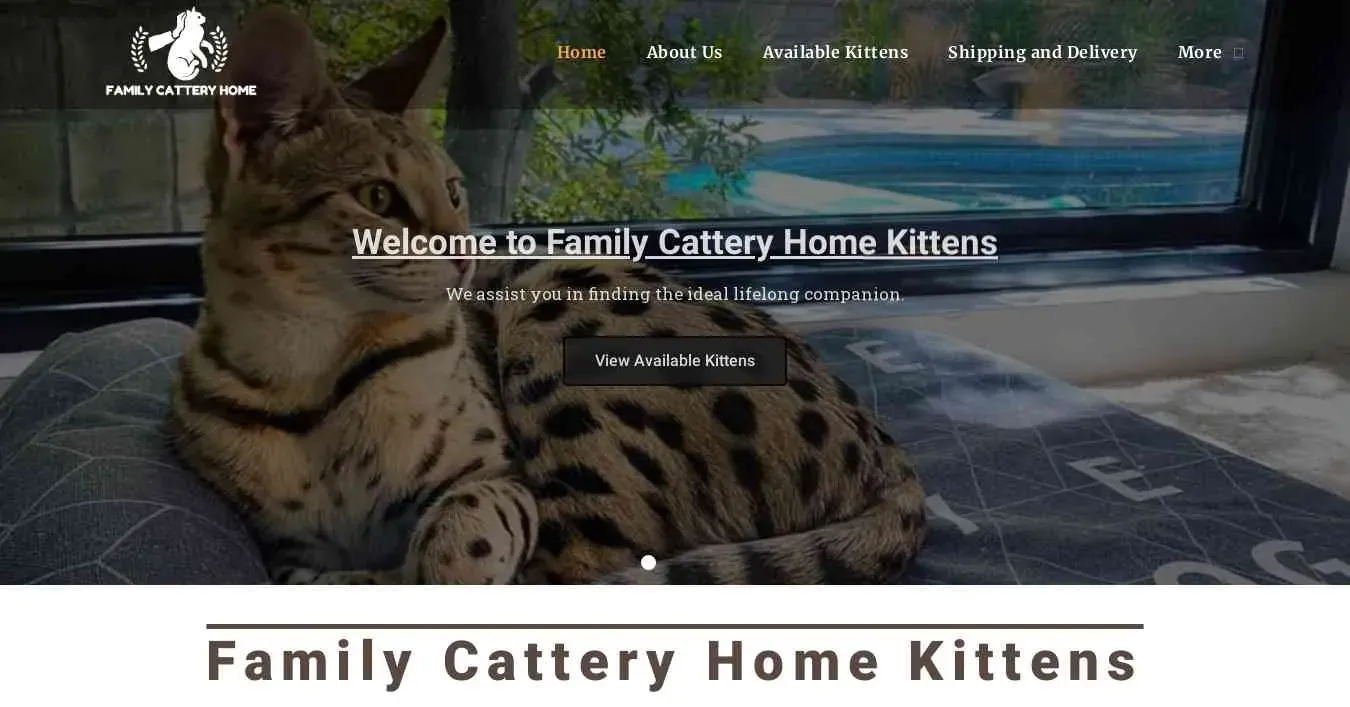 is familycatteryhome.com legit? screenshot