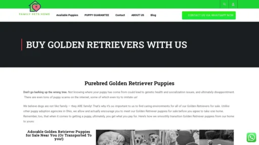 Scam Website Screenshot Familypetshome.org