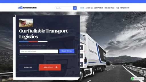 Scam Website Screenshot Fastcargosolutions.com