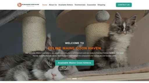 Scam Website Screenshot Felinemainecoonhaven.com