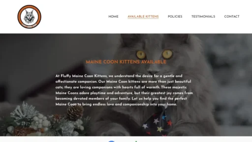 Scam Website Screenshot Fluffymainecoonkittens.com