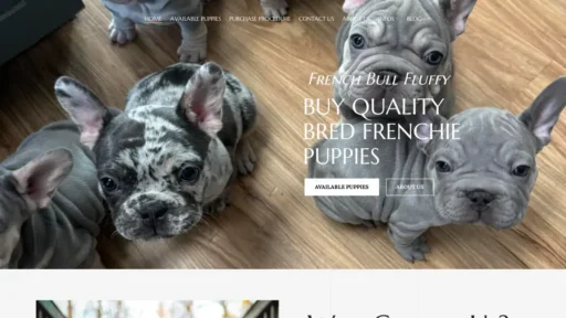 Scam Website Screenshot Frenchbullfluffy.com