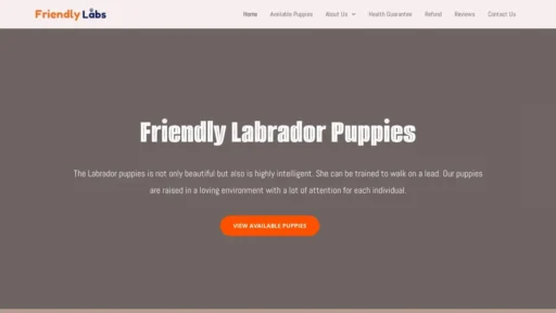 Scam Website Screenshot Friendlylabrador.com