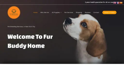 Scam Website Screenshot Furbuddyhome.com