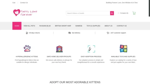 Scam Website Screenshot Furryloveforever.com