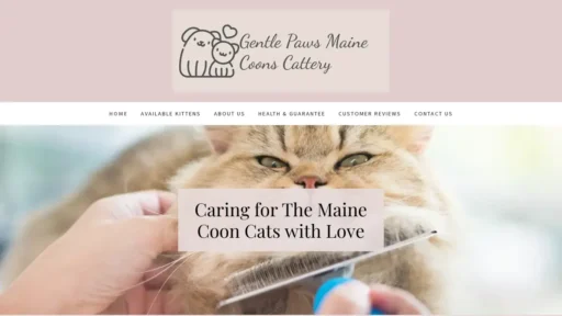 Scam Website Screenshot Gentlepawsmainecoons.com